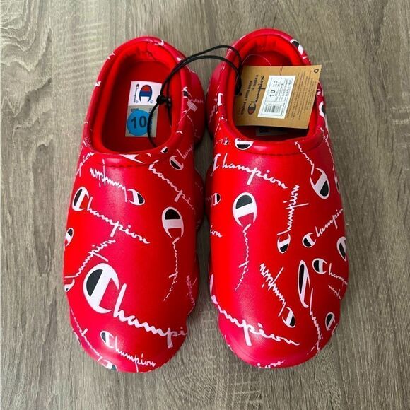 Men's Champion Super Maloso Warped Clog Size 10 Red Color - Picture 1 of 3